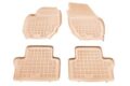 Λαστιχένια πατάκια Rezaw Plast για VOLVO S80 II (2006-2016) / V70 III / XC70 II (2007-2016) - τύπου σκαφάκι - μπεζ - 4τμχ.