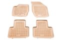 Λαστιχένια πατάκια Rezaw Plast για VOLVO XC90 (2002-2014) - τύπου σκαφάκι - μπεζ - 4τμχ.