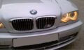 Δαχτυλίδια angel eyes για BMW E46 coupe (1998-2003) / BMW E46 Sedan, Combi (1998-2005) - κίτρινο χρώμα