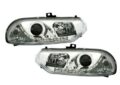 Φανάρια εμπρός led για Alfa Romeo 156 (1997-2003) - chrome , με λάμπες (Η1) - σετ 2τμχ.