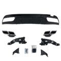 Προφυλακτήρας εμπρός για Mercedes C-class W205 (2014+) - AMG look - με diffuser και μπούκες