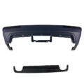 Πίσω προφυλακτήρας για BMW E39 sedan με διπλό diffuser - M5 design χωρίς ανοίγματα για parktronic