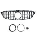 Μάσκα για Mercedes W205 C-class (2014-2021) chrome/black - GT