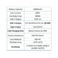 Φορητός Εκκινητής Αυτοκινήτου 12V S901 & Power Bank 20.000mAh με Φακό και USB