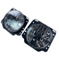 Φανάρια εμπρός με σταυρό Vw Golf II (1983-1993) - chrome ,  χωρίς  λάμπες (Η 4 ) - σετ 2τμχ.