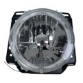 Φανάρια εμπρός angel eyes για Vw Golf II (1983-1993) - chrome ,  χωρίς  λάμπες (Η 4 ) - σετ 2τμχ.