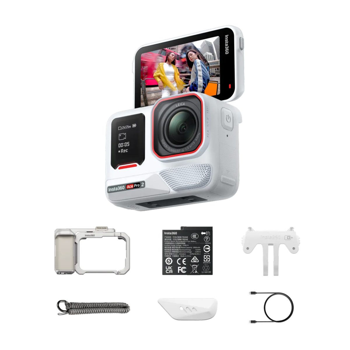 Insta360 Ace Pro 2 Xplorer Bundle (Arctic White) - € 540,0 Insta360 Ace Pro 2 Xplorer Bundle (Arctic White)