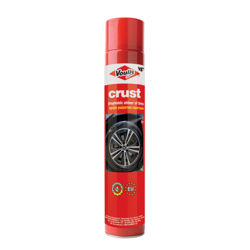 Voulis Crust Υδρόφοβο Γυαλιστικό Σπρέι Ελαστικών 750ml