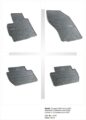 Λαστιχένια πατάκια Frogum για PEUGEOT 4007 / CITROEN C-Crosser (2007-2012) / MITSUBISHI Outlander II (2005-2012) - 4τμχ.