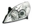 Φανάρια εμπρός angel eyes για Opel Vectra C (2005-2009) - chrome , χωρίς λάμπες (Η7) - σετ 2τμχ.
