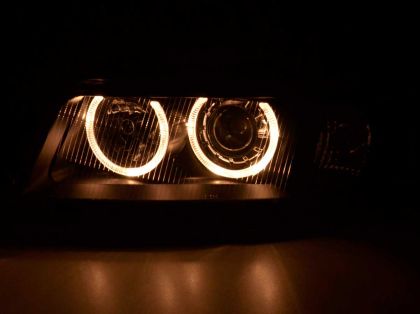 Φανάρια εμπρός angel eyes για Vw Bora - μαύρα , χωρίς λάμπες (Η7) - σετ 2τμχ. - € 443,9 Φανάρια εμπρός angel eyes για Vw Bora - μαύρα , χωρίς λάμπες (Η7) - σετ 2τμχ.
