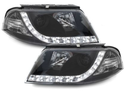 Φανάρια εμπρός led για Vw Passat B5.5 (2001-2005) - μαύρα , με λάμπες (Η1) - σετ 2τμχ. - € 531,9 Φανάρια εμπρός led για Vw Passat B5.5 (2001-2005) - μαύρα , με λάμπες (Η1) - σετ 2τμχ.