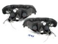 Φανάρια εμπρός angel eyes για BMW X5 (1999-2003) - black , με λάμπες (Η1) - σετ 2τμχ.