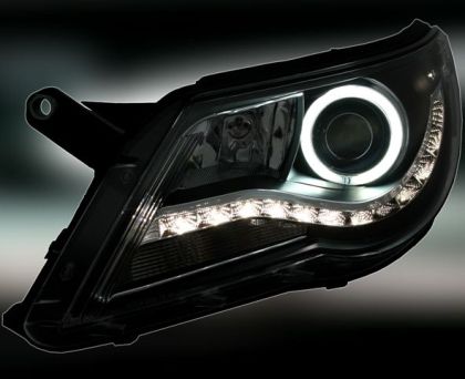 Φανάρια εμπρός led/angel eyes για Vw Tiguan (2007-2011) , με λάμπες (Η1) - σετ 2τμχ. - € 613,9 Φανάρια εμπρός led/angel eyes για Vw Tiguan (2007-2011) , με λάμπες (Η1) - σετ 2τμχ.