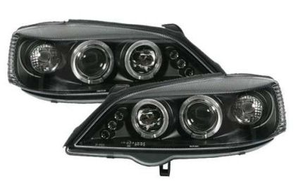 Φανάρια εμπρός led angel eyes για Opel Astra G (1998-2004) - μαύρα , με λάμπες (Η1) - σετ 2τμχ. - € 349,9 Φανάρια εμπρός led angel eyes για Opel Astra G (1998-2004) - μαύρα , με λάμπες (Η1) - σετ 2τμχ.