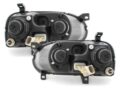 Φανάρια εμπρός angel eyes για Vw Golf ΙΙΙ - black , με λάμπες (Η1) - σετ 2τμχ.