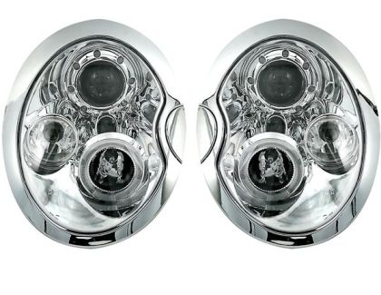 Φανάρια εμπρός angel eyes για Mini Cooper (2002-2004) - chrome , με λάμπες (Η1) - σετ 2τμχ. - € 376,9 Φανάρια εμπρός angel eyes για Mini Cooper (2002-2004) - chrome , με λάμπες (Η1) - σετ 2τμχ.