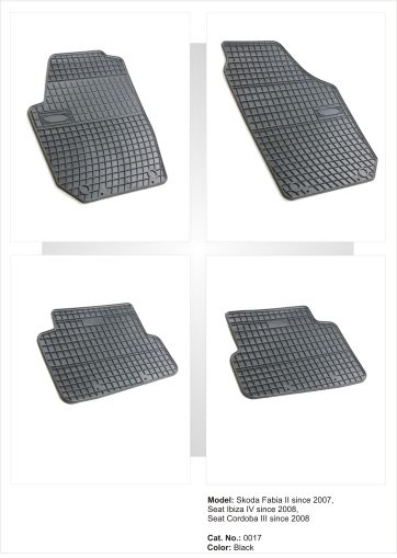 Λαστιχένια πατάκια Frogum για SKODA Fabia 2 (2007-2014) - 4τμχ. - € 40,9 Λαστιχένια πατάκια Frogum για SKODA Fabia 2 (2007-2014) - 4τμχ.