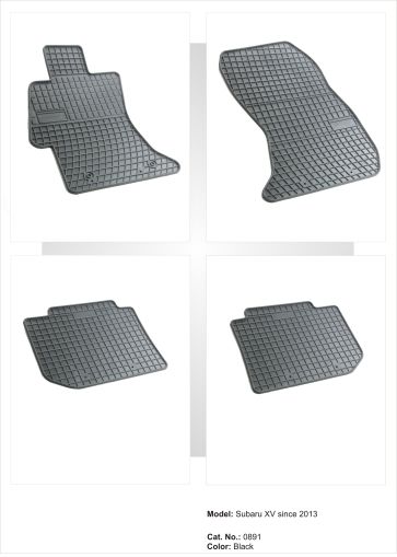 Λαστιχένια πατάκια Frogum για Subaru Impreza (2011-2016) / Levorg combi (2016-2020) / XV (2011-2017) - 4τμχ. - € 45,9 Λαστιχένια πατάκια Frogum για Subaru Impreza (2011-2016) / Levorg combi (2016-2020) / XV (2011-2017) - 4τμχ.