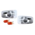 Φλας φτερού για Citroen Saxo / Berlingo / Evasion / Xsara / Xantia / Peugeot 406 / Partner / Fiat Ulysse - μαύρα - σετ 2τμχ.