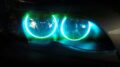 RGB δαχτυλίδια angel eyes led για BMW E46 coupe (1998-2003) / BMW E46 Sedan, Combi (1998-2005) - με τηλεχειρισμό για αλλαγή χρωμάτων