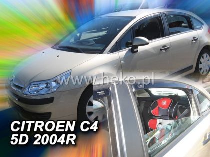 Ανεμοθραύστες Citroen C4 I (2004-2010) 5 πορτο - 4 τμχ. εμπρός και πίσω, Heko - € 95,9 Ανεμοθραύστες Citroen C4 I (2004-2010) 5 πορτο - 4 τμχ. εμπρός και πίσω, Heko