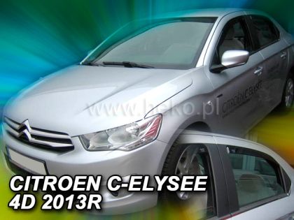 Ανεμοθραύστες Citroen C-Elysee (2014+) sedan - 4 τμχ. εμπρός και πίσω, Heko - € 95,9 Ανεμοθραύστες Citroen C-Elysee (2014+) sedan - 4 τμχ. εμπρός και πίσω, Heko