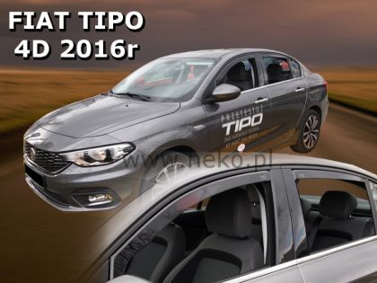 Ανεμοθραύστες Fiat Tipo (2015-2026) 5 πορτο , sedan - 4 τμχ. εμπρός και πίσω, Heko - € 95,9 Ανεμοθραύστες Fiat Tipo (2015-2026) 5 πορτο , sedan - 4 τμχ. εμπρός και πίσω, Heko