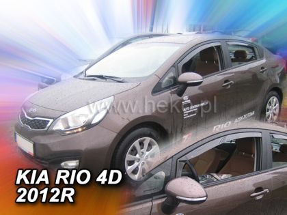 Ανεμοθραύστες για Kia Rio (2011-2017) 5 πορτο - 4 τμχ. εμπρός και πίσω - € 75,9 Ανεμοθραύστες για Kia Rio (2011-2017) 5 πορτο - 4 τμχ. εμπρός και πίσω