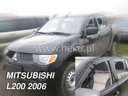 Ανεμοθραύστες για Mitsubishi L-200 (2006-2016) Double Cab 4 πορτο - 4 τμχ. εμπρός και πίσω - € 75,9 Ανεμοθραύστες για Mitsubishi  L-200  (2006-2016)  Double Cab 4 πορτο  - 4 τμχ. εμπρός και πίσω