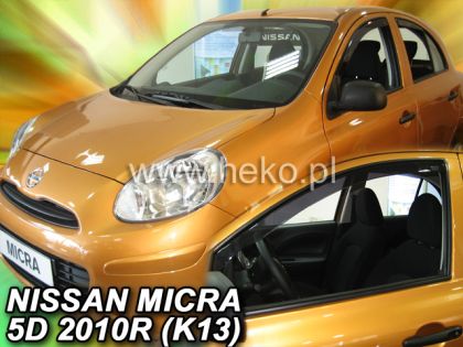 Ανεμοθραύστες για Nissan Micra (2010+) 5 πορτο - 4 τμχ. εμπρός και πίσω - € 75,9 Ανεμοθραύστες για Nissan Micra (2010+) 5 πορτο - 4 τμχ. εμπρός και πίσω