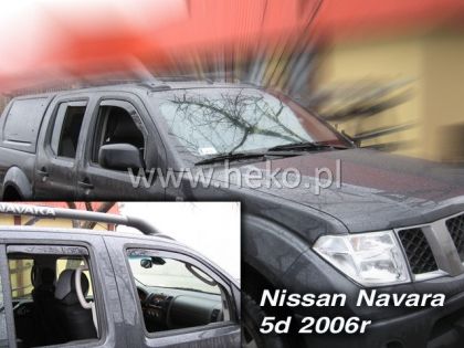 Ανεμοθραύστες για Nissan Navara / Pick Up (2005-2014) 4 πορτο - 4 τμχ. εμπρός και πίσω - € 75,9 Ανεμοθραύστες για Nissan Navara / Pick Up (2005-2014) 4 πορτο - 4 τμχ. εμπρός και πίσω
