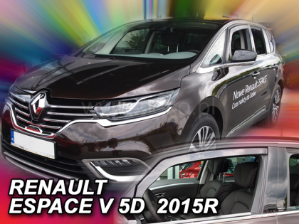 Ανεμοθραύστες για Renault Espace (2014+) - 2 τμχ. εμπρός - € 53,9 Ανεμοθραύστες για Renault Espace (2014+) - 2 τμχ. εμπρός