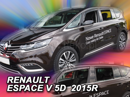 Ανεμοθραύστες για Renault Espace (2014+) - 4 τμχ. εμπρός και πίσω - € 75,9 Ανεμοθραύστες για Renault Espace (2014+) - 4 τμχ. εμπρός και πίσω