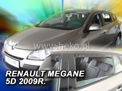 Ανεμοθραύστες για Renault Megane / Grandtour (2009-2016) - 4 τμχ εμπρός και πίσω - € 75,9 Ανεμοθραύστες για Renault Megane / Grandtour (2009-2016) - 4 τμχ εμπρός και πίσω