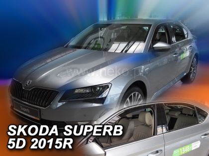 Ανεμοθραύστες Skoda Superb (2015-2024) 5 πορτο - 4 τμχ εμπρός και πίσω, Heko - € 95,9 Ανεμοθραύστες Skoda Superb (2015-2024) 5 πορτο - 4 τμχ εμπρός και πίσω, Heko