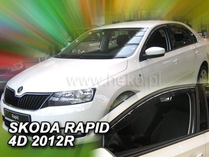 Ανεμοθραύστες Skoda Rapid / Spaceback (2012-2019) - 2 τμχ εμπρός, Heko - € 68,9 Ανεμοθραύστες Skoda Rapid / Spaceback (2012-2019) - 2 τμχ εμπρός, Heko