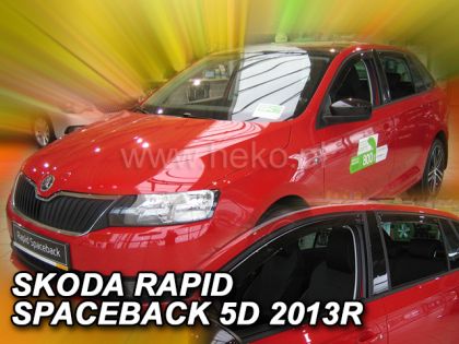 Ανεμοθραύστες Skoda Rapid / Spaceback (2013-2019) 5 πορτο - 4 τμχ εμπρός και πίσω, Heko - € 95,9 Ανεμοθραύστες Skoda Rapid / Spaceback (2013-2019) 5 πορτο - 4 τμχ εμπρός και πίσω, Heko