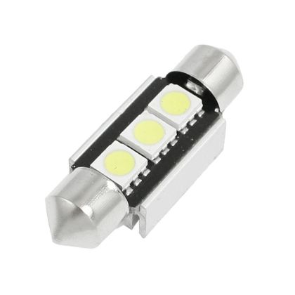 Led λάμπα για πλαφονιέρα CANBUS με 3 SMD led 39 mm - 1τμχ. - € 3,9 Led λάμπα για πλαφονιέρα CANBUS με 3 SMD led 39 mm - 1τμχ.