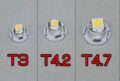 Led λάμπα τύπου T3  2W κόκκινη - 1τμχ.