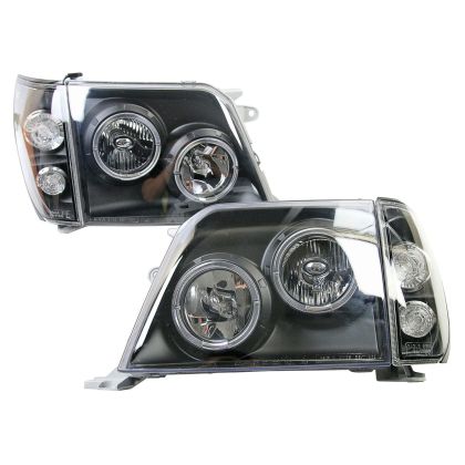Φανάρια εμπρός angel eyes για Toyota Land Cruiser FJ90 (1996-2003) - μαύρα , με λάμπες (Η1) - σετ 2τμχ. - € 360,9 Φανάρια εμπρός angel eyes για Toyota Land Cruiser FJ90 (1996-2003) - μαύρα , με λάμπες (Η1) - σετ 2τμχ.