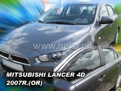 Ανεμοθραύστες για Mitsubishi Lancer (2007+) 4/5 πορτο - 4 τμχ. εμπρός και πίσω αυτοκόλλητοι - € 75,9 Ανεμοθραύστες για Mitsubishi Lancer (2007+) 4/5 πορτο - 4 τμχ. εμπρός και πίσω αυτοκόλλητοι