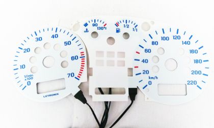 Φωτιζόμενο καντράν Vw Golf 4 / Bora - 220 km/h / 7000 στρ. μπλε - € 100,9 Φωτιζόμενο καντράν Vw Golf 4 / Bora - 220 km/h / 7000 στρ. μπλε