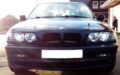 Μάσκα για BMW E46 sedan / combi (1998-2001) και compact (2001-2005)  - μαύρη Piano Design - 2τμχ.