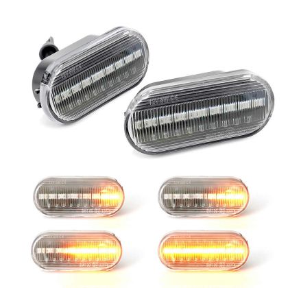 Led φλας φτερού για Vw / Ford / Seat - χρωμίου με τρεχούμενο φλας - σετ 2τμχ. - € 32,9 Led φλας φτερού για Vw / Ford / Seat - χρωμίου με τρεχούμενο φλας - σετ 2τμχ.