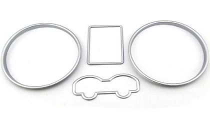 Δαχτυλίδια καντράν για Vw Golf 4 / Bora / Passat B5 - χρωμίου - € 18,9 Δαχτυλίδια καντράν για Vw Golf 4 / Bora / Passat B5 - χρωμίου