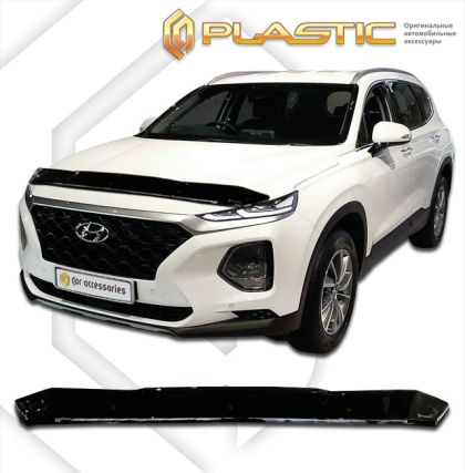 Ανεμοθραύστης καπό για Hyundai Santa Fe (2018+) - CA Plast - € 58,9 Ανεμοθραύστης καπό για Hyundai Santa Fe (2018+) - CA Plast
