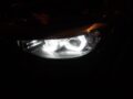 Δαχτυλίδια angel eyes για  BMW F30 - U-Design - με 2 χρώματα και λειτουργία φλας (λευκό και κίτρινο)