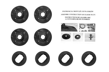 Πλαστικά κουμπώματα για στήριξη στο πάτωμα για το πατάκι - ελλειπτικά - 4τμχ. - € 6,9 Πλαστικά κουμπώματα για στήριξη στο πάτωμα για το πατάκι - ελλειπτικά - 4τμχ.