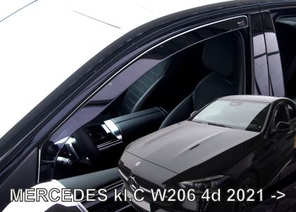 Ανεμοθραύστες για Mercedes C W206 4D (2021+) - 2 τμχ. εμπρός - € 53,9 Ανεμοθραύστες για Mercedes C W206 4D (2021+) - 2 τμχ. εμπρός